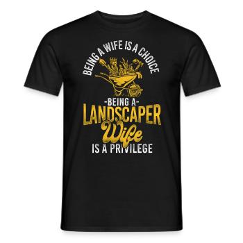 Landscaper Landscaping Landscape - Men's T-Shirt - black - Front - AI Model Male 178 light (178cm)
