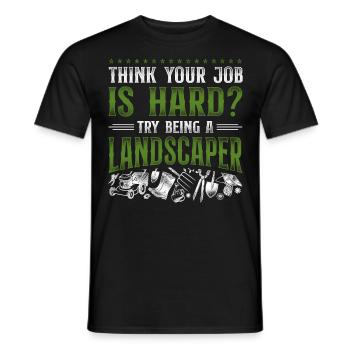 Landscaper Landscaping Landscape - Männer T-Shirt - Schwarz - Vorne - AI Model Male 178 light (178cm)