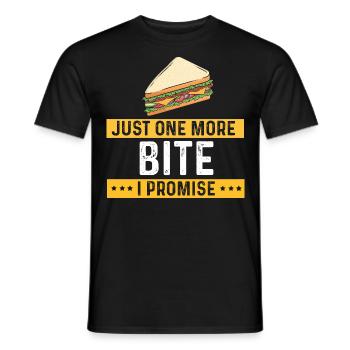 Nourriture Amour Sandwich Fromage Cadeau Ketchup - T-shirt homme - noir - Devant - AI Model Male 178 light (178cm)