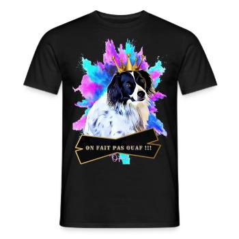 King Opal multicolore - T-shirt homme - noir - Devant - AI Model Male 178 light (178cm)
