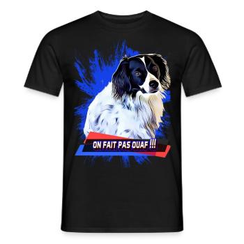 Opal bleu - T-shirt homme - noir - Devant - AI Model Male 178 light (178cm)