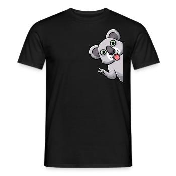 Koala Koalabär Lustig Australien - Männer T-Shirt - Schwarz - Vorne - AI Model Male 178 light (178cm)