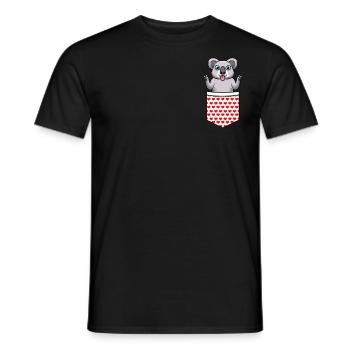 Koala Koalabär Lustig Australien - Männer T-Shirt - Schwarz - Vorne - AI Model Male 178 light (178cm)