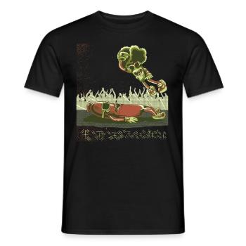Brokkoli Veganer Gemüse Wrestling Wrestler - Männer T-Shirt - Schwarz - Vorne - AI Model Male 178 light (178cm)