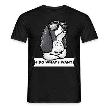Deutsch Springer Spaniel Chien - T-shirt homme - noir - Devant - AI Model Male 178 light (178cm)