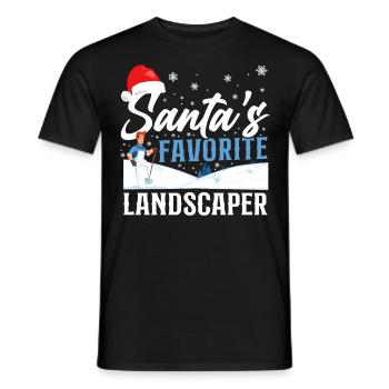 Landscaper Landscaping Landscape - Men's T-Shirt - black - Front - AI Model Male 178 light (178cm)