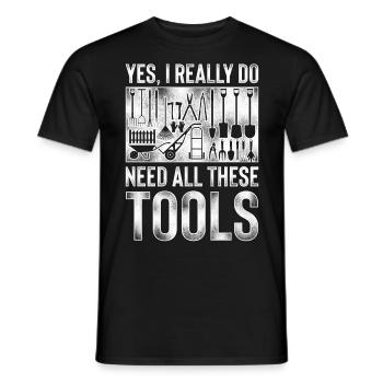 Paysagiste Aménagement Paysager - T-shirt homme - noir - Devant - AI Model Male 178 light (178cm)