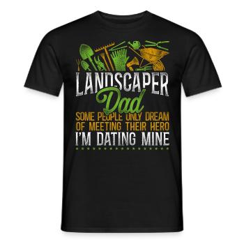Landscaper Landscaping Landscape - Männer T-Shirt - Schwarz - Vorne - AI Model Male 178 light (178cm)