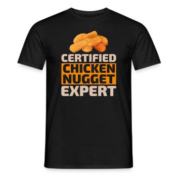 Chicken Nuggets Fast Food Lustiger Spruch - Männer T-Shirt - Schwarz - Vorne - AI Model Male 178 light (178cm)