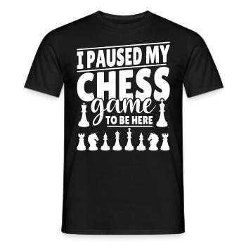 Joueur d’échecs Jeu d’échecs disant drôle cadeau - T-shirt homme - noir - Devant - AI Model Male 178 light (178cm)
