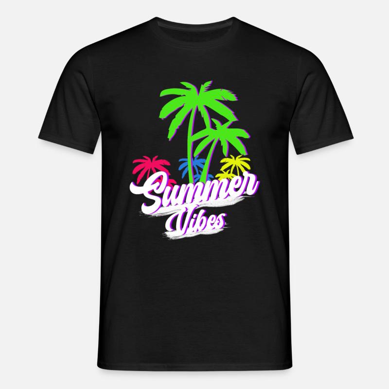 Summer Vibes - Männer T-Shirt - Schwarz