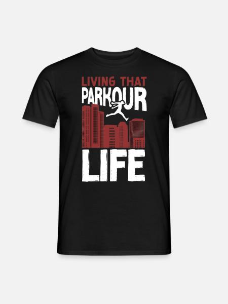 Parkour Free Running Traceur - Men's T-Shirt - black