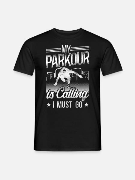 Parkour Free Running Traceur - Men's T-Shirt - black