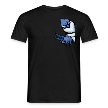 Oiseau geai bleu - T-shirt homme - noir - Devant - AI Model Male 178 light (178cm)