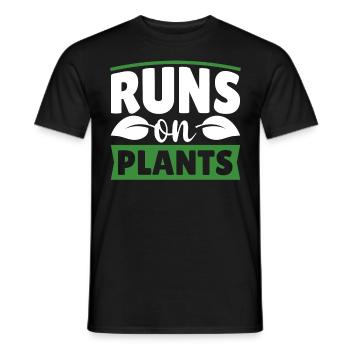 Vegan Veganer Pflanzen Spruch - Männer T-Shirt - Schwarz - Vorne - AI Model Male 178 light (178cm)