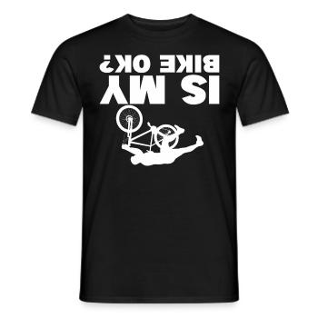 MTB Shorts Is My Mountain Bike OK Downhill Mountai - Männer T-Shirt - Schwarz - Vorne - AI Model Male 178 light (178cm)