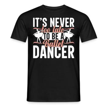 Ballerine professionnelle Lifestyle Ballet Dance G - T-shirt homme - noir - Devant - AI Model Male 178 light (178cm)