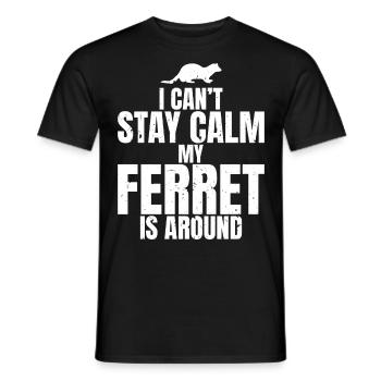 Haustierbesitzer Frettchen Make Me Happy Lifestyle - Männer T-Shirt - Schwarz - Vorne - AI Model Male 178 light (178cm)