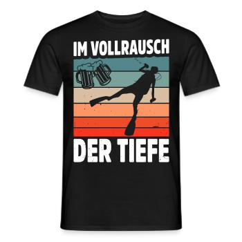 Tauchen Schorcheln Taucher Apnoe Scuba Tauchen - Männer T-Shirt - Schwarz - Vorne - AI Model Male 178 light (178cm)