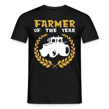 Agriculteur Agriculteur de l’année Agriculteur Agricole - T-shirt homme - noir - Devant - AI Model Male 178 light (178cm)