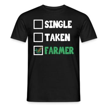 Agriculteur Pris seul Agriculteur Agriculteur Agriculture - T-shirt homme - noir - Devant - AI Model Male 178 light (178cm)