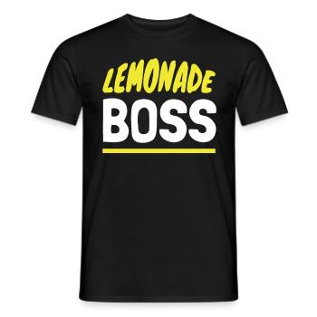 Lemonade Boss Juice Stand - Men's T-Shirt - black - Front - AI Model Male 178 light (178cm)