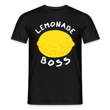 Lemonade Boss Juice Stand - Men's T-Shirt - black - Front - AI Model Male 178 light (178cm)