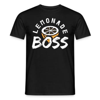 Lemonade Boss Juice Stand - Men's T-Shirt - black - Front - AI Model Male 178 light (178cm)