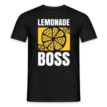Lemonade Boss Juice Stand - Men's T-Shirt - black - Front - AI Model Male 178 light (178cm)