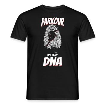 Parkour Free Running Traceur Dna - Männer T-Shirt - Schwarz - Vorne - AI Model Male 178 light (178cm)