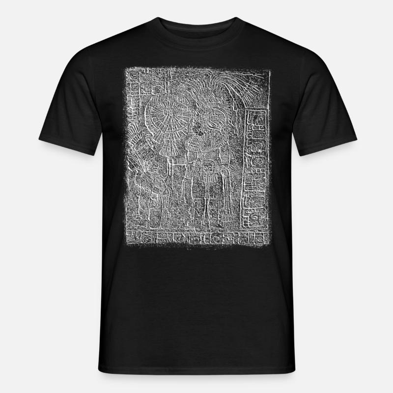 maya tafel white - Männer T-Shirt - Schwarz