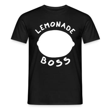 Lemonade Boss Juice Stand - Men's T-Shirt - black - Front - AI Model Male 178 light (178cm)