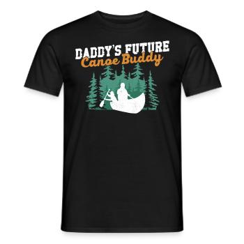 Canoe Canoeing Father Dad Son - Männer T-Shirt - Schwarz - Vorne - AI Model Male 178 light (178cm)