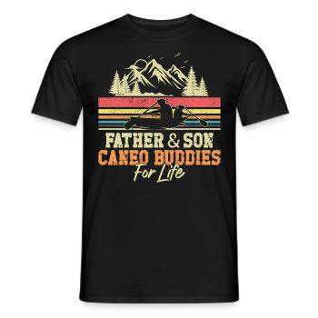 Canoe Canoeing Son Father Father & - Männer T-Shirt - Schwarz - Vorne - AI Model Male 178 light (178cm)