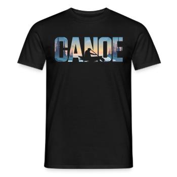 Canoe Canoeing Canoe - Men's T-Shirt - black - Front - AI Model Male 178 light (178cm)
