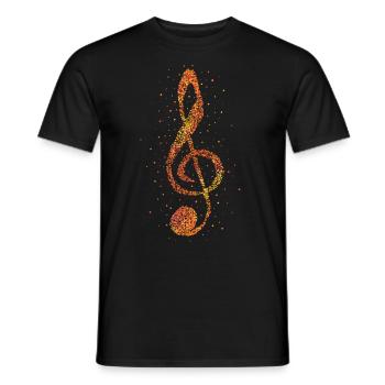 Partition clé Musicien Choir Musikverein - T-shirt homme - noir - Devant - AI Model Male 178 light (178cm)
