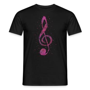 Choir director Singer Musician Music - Men's T-Shirt - black - Front - AI Model Male 178 light (178cm)