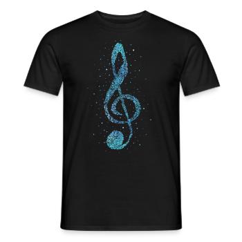 Music bowl singer musician conductor - Men's T-Shirt - black - Front - AI Model Male 178 light (178cm)