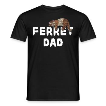 Furet Fischoffer Fête des pères Furet - T-shirt homme - noir - Devant - AI Model Male 178 light (178cm)