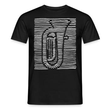 Tuba Player Tuba Brass Music Tuba - Men's T-Shirt - black - Front - AI Model Male 178 light (178cm)