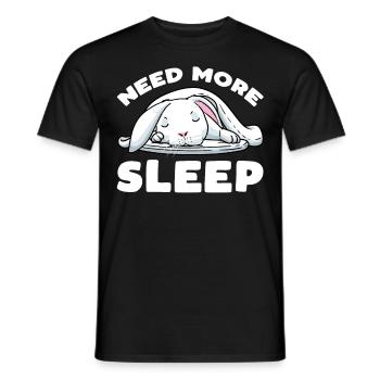 White Rabbit Rabbit - Men's T-Shirt - black - Front - AI Model Male 178 light (178cm)