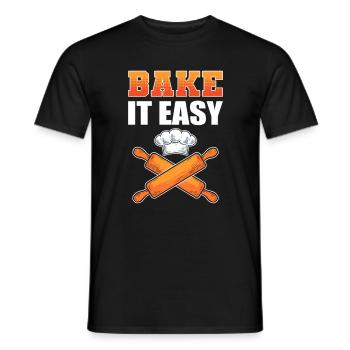 Bake It Easy Bread Making Bread Baking Baker - Männer T-Shirt - Schwarz - Vorne - AI Model Male 178 light (178cm)