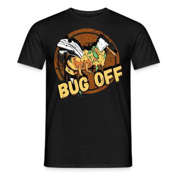 Bug Off Pest Control Exterminator Design for a - Men's T-Shirt - black - Front - AI Model Male 178 light (178cm)