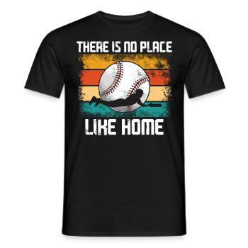 Baseball Fan Field Diamond Vintage - Männer T-Shirt - Schwarz - Vorne - AI Model Male 178 light (178cm)