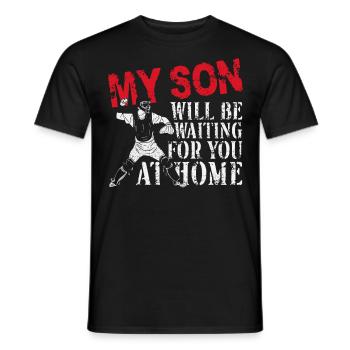 Baseball Fan Catcher Vintage Mon - T-shirt homme - noir - Devant - AI Model Male 178 light (178cm)
