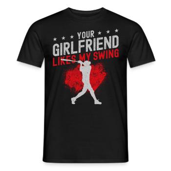 Baseball Fan Batter Vintage Votre - T-shirt homme - noir - Devant - AI Model Male 178 light (178cm)