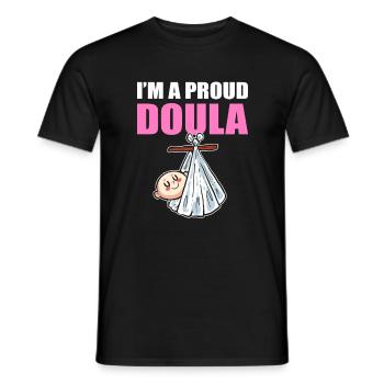 Obstétricien Sage-femme Doula Bébé Obstétricien - T-shirt homme - noir - Devant - AI Model Male 178 light (178cm)