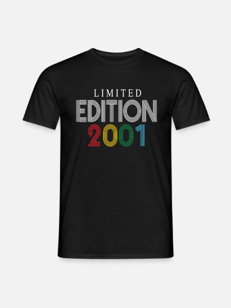 Limited Edition 2001 - Männer T-Shirt - Schwarz