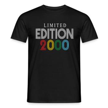 Limited Edition 2000 - Men's T-Shirt - black - Front - AI Model Male 178 light (178cm)