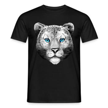 Léopard Enfants Animaux Dames Motif Animal - T-shirt homme - noir - Devant - AI Model Male 178 light (178cm)